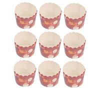 DECOMELODY 100 Pièces Lot de Caissettes Cupcake Papier à Motifs de Noël Pochettes de Cuisson pour Muffins et Gâteaux Jetables et Biodégradables pour et Desserts Couleur