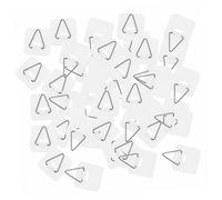 DECOMELODY 100 pièces Lot de Crochets Multifonctions pour Assiettes Fixation Murale Invisible Petit Format Carré Crochet Plastique Gain de Place Vertical pour Cuisine