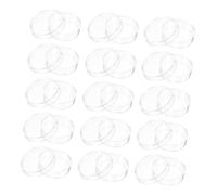 DECOMELODY 100 Pièces Lot Plaques Transparentes Petri Plastique Haute Résistance Surface Écriture Laboratoire Culture Microbiologie Observation Cellulaire