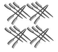 DECOMELODY 100 Pièces Mini peigne de beauté peigne de maquillage petit applicateurs de mascara Outil de mise en forme des sourcils outil de séparateur de cils Plastique Noir