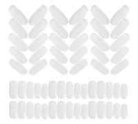 DECOMELODY 100 pièces Nail Practice Tips pour Nail Art Faux Ongles Blancs Flexibles pour Entraînement et Présentation Vernis Accessoires Ongles pour Débutants et Professionnels