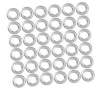 DECOMELODY 100 pièces Protège-brûleur de Gaz Aluminium Rond Revêtement de Plaque de Cuisson Gaz Tapis de Protection Anti-graisse pour Cuisinière Entretien Facile et Nettoyage Rapide
