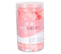 DECOMELODY 100 pièces Serviettes Compressées Visage Portable et Pratique pour Camping Voyage et Soins de Beauté