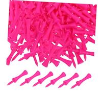 DECOMELODY 100 pièces Tees Plastique Incassables pour Practice et Driving Range Stabilité Renforcée pour Adultes et Garçon Fille Accessoires Golf Polyvalents