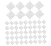 DECOMELODY 100 Pièces Transparent Nail Polish Display Boards Double Sided Glass Beads For Salon Nail Art Color Tips Practice