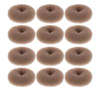 DECOMELODY 12 Pièces chignon pour cheveux beignet chignon beignet enfant petits pains Light Brown