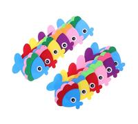 DECOMELODY 12 Pièces Fish Wall Hanging Decorations Non-Woven Fabric Ocean-Themed Classroom Hallway Store Party Coastal Nautical Fish Wall Art Under The Sea Decor