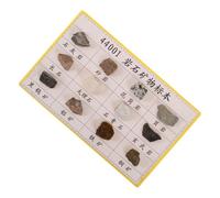 DECOMELODY 12 Pièces Kit Échantillons Minéraux et Roches pour Affichage Outil Pédagogique Polyvalent pour Laboratoire et de Géologie
