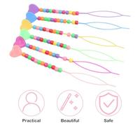 DECOMELODY 12 pièces Pull Hair Needle With Beads Portable Braid Hair Tool For Parties And Dance Couleur Aléatoire Couleur Aléatoire