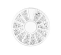 DECOMELODY 120pièces Rivets Métalliques Argentés pour Ongles Style Marin avec Petits Disques Kit de Manucure pour DIY Nail Art et Décoration Ongles