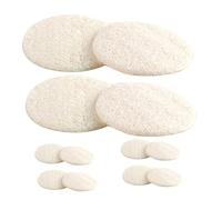 DECOMELODY 12pièces Éponges Visage Naturelles Luffa Pour Nettoyage Profond Gommage Doux Élimination De Huile Et Exfoliation Tampons Réutilisables Pour Hommes Et Femmes