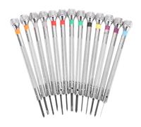 DECOMELODY 13 pièces Jeu de Tournevis Précision pour Réparation Montres Lunettes et Petits Appareils Outils Horloger Multifonction Ergonomiques Portable et Facile à Utiliser