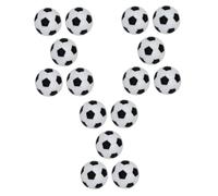 DECOMELODY 15 pièces Balles de Football de Table Plastique Noir et Blanc Accessoires Légers et Durables pour Jeux Foot