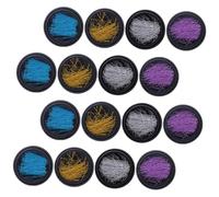 DECOMELODY 16 boîtes Boîtes de Fils Métalliques pour Manucure Décorations Nail Art Brillantes Or Argent Bleu et Accessoires DIY pour Ongles