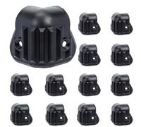 DECOMELODY 16 pièces Protections Angle pour Enceintes Plastique Coins Robustes Anti-collision pour Haut-parleurs et Meubles Protection pour Transport et Scène