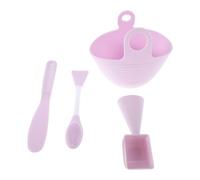 DECOMELODY 1ensemble Set De Bol Mélangeur Silicone Pour Masque Visage Kit Outils Beauté Avec Spatule Brosses Et Cuillères à Mesurer Accessoires Pratiques Pour Soins De Peau à Domicile Et