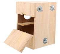 DECOMELODY 1pièce Bois pour Oiseaux Boîte De Reproduction Créative pour Oiseaux Habitat Naturel pour Élever Et Observer Heureux