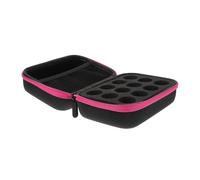 DECOMELODY 1Pièce Pochette de Stockage Huiles et Vernis à Ongles Organisateur de Voyage Étanche Oxford Rose pour Rangement Pratique et Sécurisé