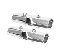 DECOMELODY 2 Ensembles Connecteurs de Tringles de Placard Acier Inoxydable Lot Boulons Réglables Résistance Corrosion pour Rangement Vestiaire et Salle de Bain