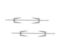 DECOMELODY 2 Ensembles Set de Fourchettes à Poulet Acier Inoxydable pour Barbecue et Four Résistantes à Haute Température Accessoires Pratiques pour Rôtisserie et Grillades