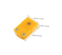 DECOMELODY 2 paires Connecteurs Thermocouple K Type Haute Résistance Thermique Prise et Femelle Adaptateurs pour Mesure Industrielle et Laboratoire Lot