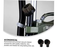 DECOMELODY 2 Pièces Accessoires Brosses Aspirateur Brosse Poussière Ronde Mixte pour Nettoyage Coins Meubles Intérieurs Voiture Compatible Aspirateur Européen