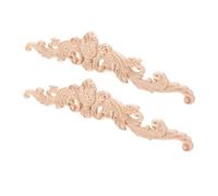 DECOMELODY 2 pièces Appliques Massif Sculpté Style Européen pour Décoration de Meubles Coins de Porte Lit et Armoires