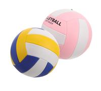 DECOMELODY 2 pièces Ballon Volley Intérieur Soft Machine Cousu et Élastique Entraînement et Compétition Standard Visibilité Améliorée pour Sport Équipe