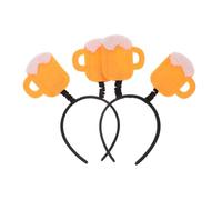 DECOMELODY 2 Pièces Bandeaux pour Fête Accessoires Cheveux à Motif Chope Décorations Photomaton Festival et Anniversaire Tête pour Bar Tiki et Événements Festifs