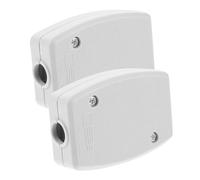 DECOMELODY 2 pièces Boîte de Jonction Étanche Extérieure Voies Résistante Aux Intempéries pour Câbles Électriques Boîtier Raccord Câble Sans Soudure Blanc Lot