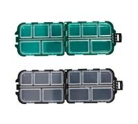 DECOMELODY 2 pièces Boîte de Rangement pour Leurres Compartiments Multiples Organiseur pour Accessoires et Appâts pour Pêcheurs et Stockage de Matériel