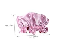 DECOMELODY 2 pièces Bonnet Nuit Garçon Fille Satin Bonnet Cheveux Nuit Élastique Protection Cheveux Doux pour Sommeil et Maison