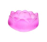 DECOMELODY 2 pièces Bougeoir Verre Lotus Coloré Résistant Chaleur pour Décoration et Consécration Religieuse Bougeoir Décoratif Pratique et Élégant pour Maison Temple et Église