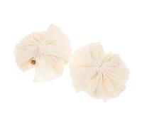 DECOMELODY 2 pièces Boules de Bain Exfoliantes Sisal Naturel Fleurs de Souples pour Nettoyage et Brossage Sec Adaptées à Différents Types de Savon et Shampoing