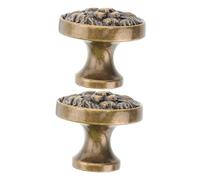 DECOMELODY 2 Pièces Boutons de Tiroir Lion Tête Poignées Décoratives Vintage pour Meubles Armoire Commode Placard Poignée Ergonomique et Multifonctionnelle