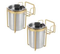 DECOMELODY 2 pièces Cendrier Mural INOX Anti-Odeur sans Perçage Support Démontable Design Élégant et Coupe-Vent pour Salle de Bain Bureau et Lieux Publics Lot