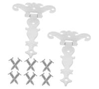 DECOMELODY 2 pièces Charnières Lourdes Zinc Allié Rétro Paumelles Robustes pour Portes Extérieures Installation Stable pour Portails et Abris Finition Bronze Ancien