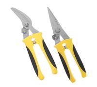DECOMELODY 2 pièces Cisailles Tôles Robustes avec Poignées Antidérapantes à Double Couleur pour Jardinage Découpe Tôle et Travaux Industriels Polyvalents