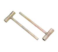 DECOMELODY 2 Pièces Clé à Double Usage pour Valves de Bouteilles Oxygène et Acétylène Clé à Molette Acier pour Réglage Précis de Pression Lot de Outils Compacts Polyvalents