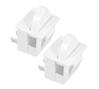 DECOMELODY 2 pièces Commutateur de Lumière de Porte de Réfrigérateur Broches pour Remplacement Momentané Bouton de Éclairage pour Réfrigérateur et Congélateur