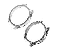 DECOMELODY 2 pièces Coque Protection Montre Watch Boîtier Intégral PC Résistant Aux Rayures Protection Écran Complète pour Montre Connectée Pack Blanc Motif Léopard et