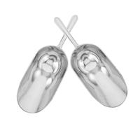 DECOMELODY 2 Pièces Cuillères à Glace Alliage Aluminium Résistant Au Froid Pelle à Glace Lisse et Facile à Nettoyer pour Cuisine et Buffet Multi Usage pour Grains et Popcorn