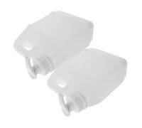 DECOMELODY 2 Pièces Distributeur Lotion Pompe Transparent Refillable Bouteille Plastique Pour Gel Shampooing Corps