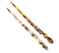 DECOMELODY 2 pièces Épingles à Cheveux Vintage pour Chignon Bâtons de Coiffure Classiques Accessoires Décoratifs pour Femme Maintien Solide pour Cheveux Mi-épais à Épais