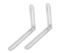 DECOMELODY 2 pièces Équerre Dangle Acier Inoxydable Réglable avec Fixation Rapide Support Dassemblage pour Meubles et Étagères Lot de Moyenne