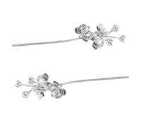 DECOMELODY 2 Pièces Hairpins For Women Retro Chinese Hair Stick Lightweight Brushed Metal Butterfly Hair Chopsticks Unique Vintage Style For Hanfu Bridal Everyday Use