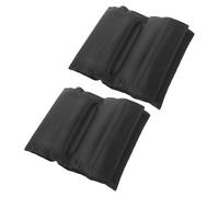 DECOMELODY 2 Pièces Housse Isotherme pour Bouteille de Vin avec Gel Réfrigérant Intégré Manchon Réutilisable Noir pour Refroidissement Rapide Isolation Thermique Portable pour Pique-, Plage