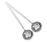 DECOMELODY 2 Pièces Louche Acier Inoxydable avec Manche Ergonomique et Fond Incliné pour Servir Sauces et Ragoûts Ustensile Polyvalent pour Cuisines et Professionnelles