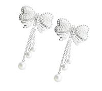 DECOMELODY 2 pièces Ornements Décoratifs avec Strass et Perles pour Coque de Téléphone Accessoires DIY Élégants Décoration Sticker Breloques pour Femmes Matériau Alliage