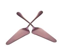 DECOMELODY 2 pièces Pelle à Gâteau et Pizza Acier Inoxydable Spatule Triangulaire avec Bord Dentelé Multifonction pour Pâtisserie et Cuisson